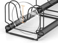 MUDEELA Expandable Pot Pan Lid Organizers inside Cabinet, 20 Divider-Black by MUDEELA