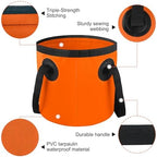 Car Wash Bucket 3.2 Gallon, Collapsible Bucket for Cleaning, Fishing Bucket with Handle for Car Washing, Traveling, Beach, Portable Wash Basin for Cleaning Supplies RV Essentials and Outdoor Camping - Image 3