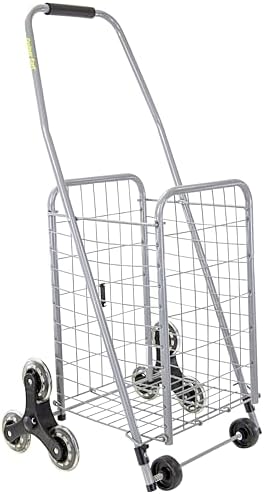dbest Products Stair Climber Cruiser Cart Sport, Foldable Grocery Cart on Wheels,Multi-Use Collapsible Folding Laundry Basket with Wheels by dbestproductsInc