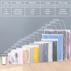 Clothing Bags, 100 Count 16x20 inch Extra Large Frosted Zipper Plastic Bags for Clothes, Sweater Dress, Jeans, Jacket, T Shirt Packaging Shipping, 3 Mil, with Vent Holes - Image 3