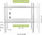Across-Star Expandable Cabinet Shelf Organizer Rack, Stackable Kitchen Counter Storage Shelves Stand, Adjustable Height Pantry Shelf Spice Rack - Image 5