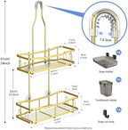 Hanging Shower Caddy Over Shower Head - No Drill Rustproof Shower Rack - Image 6