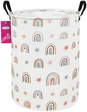 Rainbow Fabric Storage Bin Nursery Organizer Basket by INGHUA