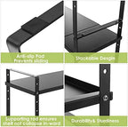Across-Star Expandable Cabinet Shelf Organizer Rack, Stackable Kitchen Counter Storage Shelves Stand, Adjustable Height Pantry Shelf Spice Rack (Black, 1 Pack) - Image 6