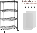 SINGAYE Small Wire 4 Adjustable Shelves Pantry Metal Shelf Floor Organizer - Image 4