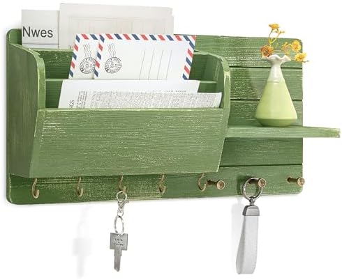 Rebee Vision Key Holder Wall Mount for Apartment Essentials, Green by REBEEVISION