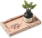 Natural Small Marble Vanity Tray, Stone Organizer for Bathroom & Kitchen by SumlusMarbleTheory