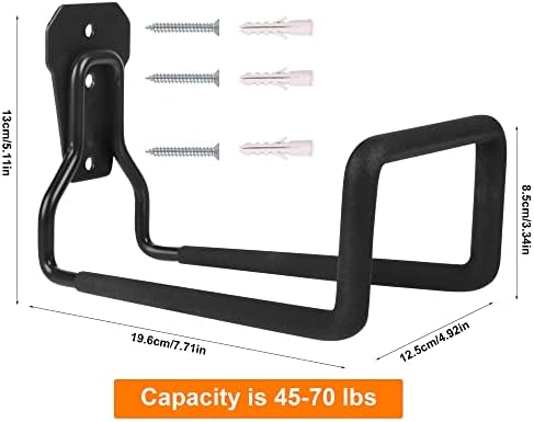 Metal Garden Hose Holder Wall Mounted Water Hose Holder for Outside Yard - Image 6