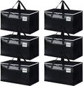 StorageRight Moving Bags, Moving Boxes, 93L 6-Pack Sotrage Bags Totes,Black by StorageRight