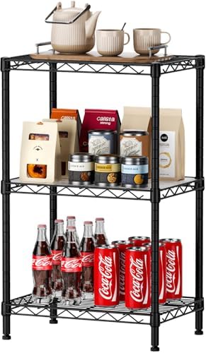 SINGAYE Small Shelves Kitchen Storage Shelf Wire Shelving Metal Adjustable by SINGAYE