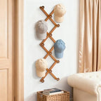 WGFKVAS Hat Rack for Wall with 14 Hooks, Solid Wooden - Image 7