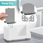 Toothbrush Holders for Bathrooms, Toothbrush and Toothpaste Holder (Grey) - Image 3