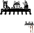 Dog Leash Holder for Wall, 8 Metal Hooks for Leashes, Harnesses & Keys by Unknown