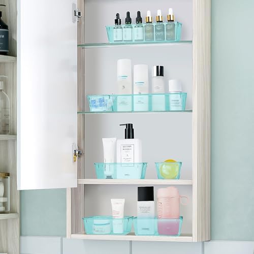 25 PCS Clear Plastic Drawer Organizer, Makeup Organizers and Storage Bins - Image 6