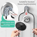 DAOYA Over the Shower Head Caddy with 2 Baskets & Soap Holder, Non-Slip Design for 0.82-Inch Showers, Black, Stainless Steel - Image 2