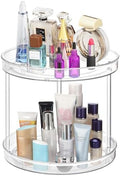 URALFA 2 Tier Lazy Susan Turntable, 9 Inch Clear Organizer for Cabinet by URALFA