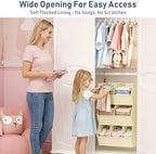 Hanging Closet Organizer Extra Large, Clothes Hanging Shelves for Closet with Divider, Collapsible Closet Storage System, Fabric Closet Hanging Organizer for Home, Dorm, Rv, ,Handbags, Underwear, Sock - Image 6