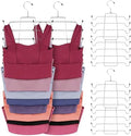 ZEDODIER 6 Pack Tank Top Hanger, Bra Organizer for Closet, Space Saving | 96 Hooks Total, Sturdy Metal, 360° Rotating, Foldable Design, Hanging Closet Organizers and Storage for Apartments and Dorms by ZEDODIER