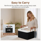 StorageWorks Fabric Storage Bins, Black and White, Jumbo, 2-Pack - Image 5
