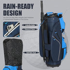 15 Way Golf Cart Bag with Organizer Top, Golf Club Cart Bag for Men - Image 6