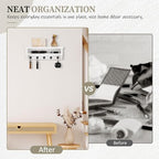 Nekon Key Holder Wall Mount, Wall Organizer Shelf with 5 Key Hooks - Image 6