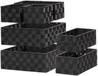 Posprica Small Baskets for Organizing(7 Set) Woven Storage for Shelves, Bathroom, Decorative Closet Organizer, Dresser Bins, Shelf by Posprica
