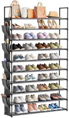 OYREL Tall 10 Tier Shoe Rack Organizer 40-50 Pairs Large Storage by OYREL
