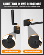 Hat Rack for Hat Storage (12-Pack), Multi-Purpose Hat Organizer, Strong Adhesive Hat Hooks for Wall Hat Organizer for Baseball Caps, Two Mounting Options Hat Hook, Black - Image 6