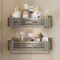 Shower Caddy, Adhesive Bathroom Shower Corner Organizer Shelves with Hooks, No Drilling Shower Shelves Organizer for Bathroom Kitchen 2 Pack by Fafua