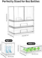 Vtopmart Clear Stackable Storage Drawers Set of 4, Baby Bottle Organizer - Image 2