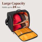 PGmoon Large Hat Bag for Baseball Cap, Cap Organizer carrier for 20-24 Caps - Image 2