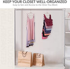 ZEDODIER 4 Pack Tank Top Hanger, Bra Organizer for Closet, Space Saving | 64 Hooks Total, Sturdy Metal, 360° Rotating, Foldable Design, Hanging Closet Organizers and Storage for Apartments and Dorms - Image 5