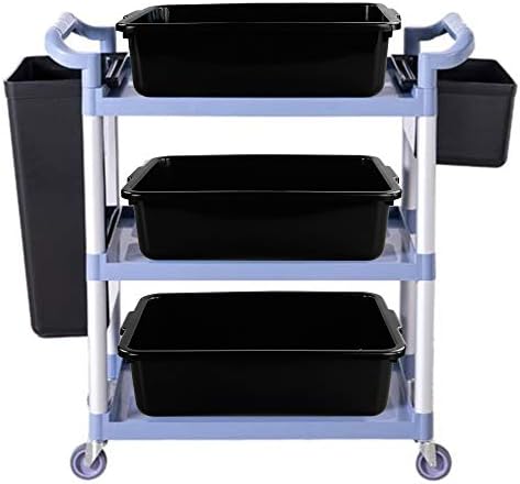 Teyyvn 13 L Plastic Bus Box, Commercial Wash Basin Tote Box, 4-Pack, Black - Image 4