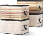 Lifewit 4 Pack Clear Clothes Storage Bags, 90L Blanket Storage with Zipper by Lifewit