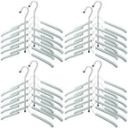 Ripeng Space Saving Clothes Hanger 8 Packs 5 in 1 Multi Layer Anti Slip Metal Heavy Duty Stainless Steel Sweater Shirt Clothes Hangers Closet Storage Organizer (Gray, Style 1) by Ripeng
