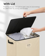 SOLEDI 100L Laundry Hamper with Lid, Large Collapsible Laundry Basket - Image 5