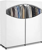 Whitmor 60-inch Extra-Wide Clothes Closet, 60” with White Cover - Image 3