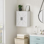 Homleke Bathroom Wall Cabinet, Medicine Cabinet with Adjustable Shelves - Image 2