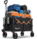 Gonex 38" L Collapsible Wagon Cart Foldable, 220L Folding Utility Cart by Gonex