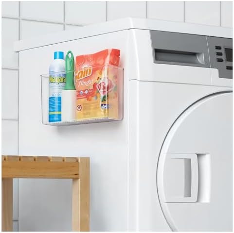 iDesign AFFIXX Plastic Wall Mount Organizer for Kitchen Bathroom, Office, Bedroom, Garage, Craft Room, 3.5" x 11" x 6.5", Clear - Image 5