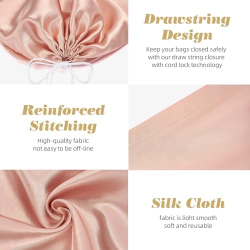 3Pack Drawstring Dust Bags for Handbags Silk Purses - Image 3