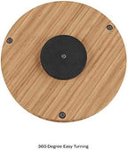 Classic Cuisine Lazy Susan – All-Natural Bamboo Round Two Tier Turntable Kitchen, Pantry and Vanity Organizer and Display with 10 Inch Diameter - Image 3