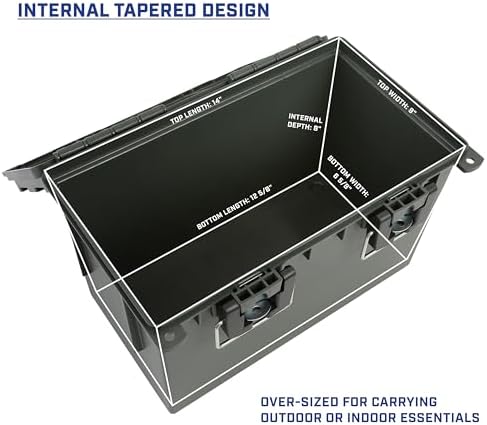 Sheffield XL Ammo Box Made in USA, Stackable Lockable Ammo Storage Box - Image 4