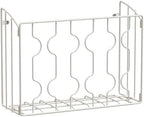 SIMPLE HOUSEWARE Wall Door Mount Kitchen Wrap Organizer Rack, White by SimpleHouseware
