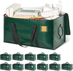 Heavy Duty Moving Bags Extra Large, Premium Storage Bags with Durable Zippers, Reinforced Handles, Moving Supplies for Clothes, Bedding, College Dorm Essentials, 12 Pack Green by Unknown