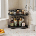 2-Tier Corner Bathroom Counter Organizer, Larger Size - Image 6