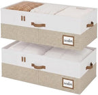 StorageWorks 10 Inch Tall Under Bed Storage Containers with Clear Lid by StorageWorks