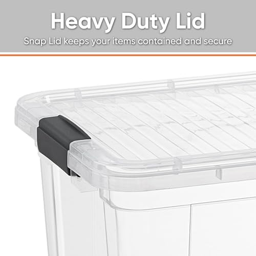 Superio 6.6 Quart Clear Plastic Storage Boxes with Lids, Stackable Organizer Containers, BPA-Free Storage Bins for Home, Office, School & Dorm, 8 Pack - Image 3