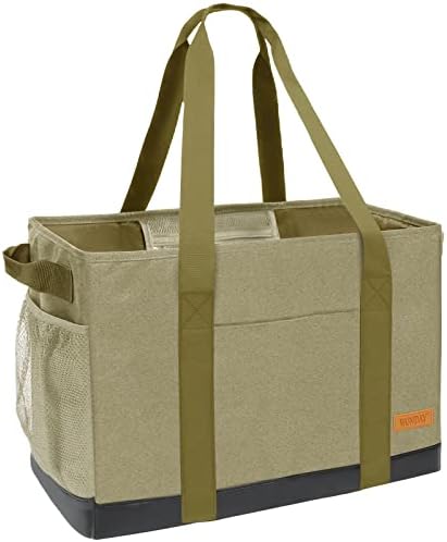 WONDAY X-Large Utility Tote Bag, Standing Reusable Grocery Bag by WONDAY