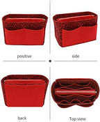 LEXSION Felt Purse Organizer Insert, Tote Bag Shaper Dividers with 5 Sizes - Image 3